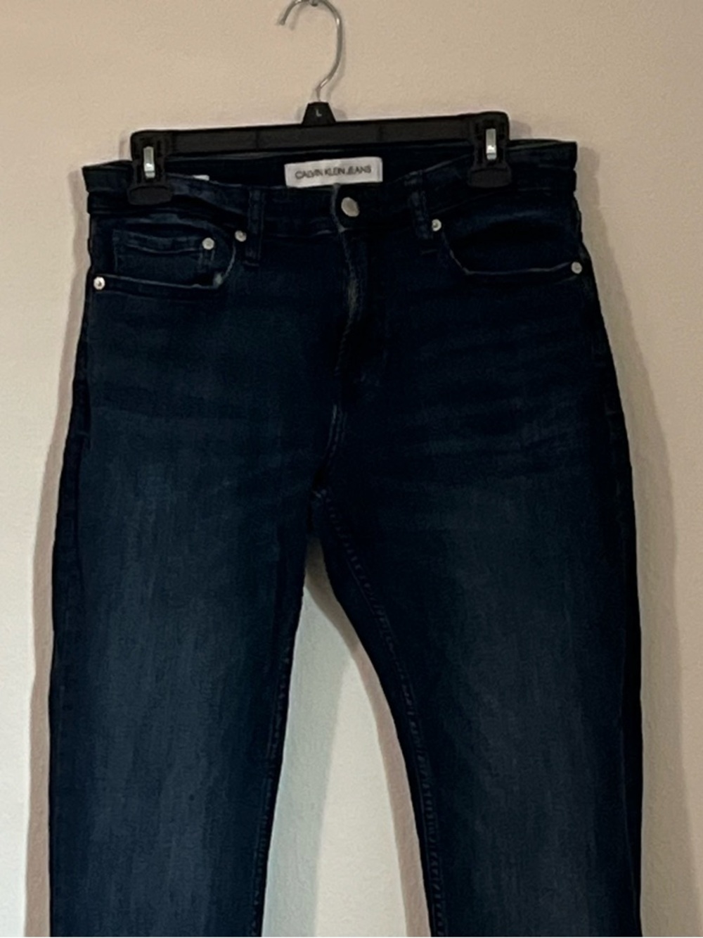 Calvin Klein Men’s Dark Wash‎ Slim Straight Jeans, Size 30 - Picture 4 of 11